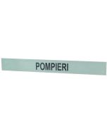 REFELECTIVE STRIPE with imprint POMPIERI