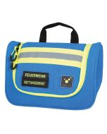 HERO Waschbeutel, royal-blau: mit Klettstreifen "FEUERWEHR" und "RETTUNGSDIENST"