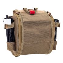 QUICKAID Oberschenkel-Tasche, Coyote: Anwendungsbeispiel mit Zubehör
