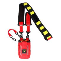 CHANNEL Funkgheräteholster, rot mit Reflexstreifen im Schultergurt