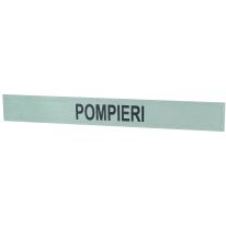 REFELECTIVE STRIPE with imprint POMPIERI